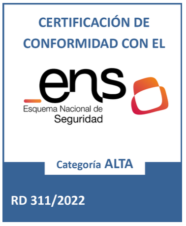 Certificado ENS Categoría Alta